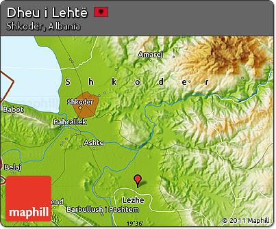 Physical Map of Dheu I Lehtë