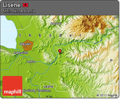Physical Map of Lisënë