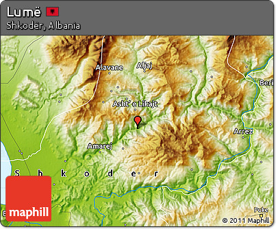Physical Map of Lumë