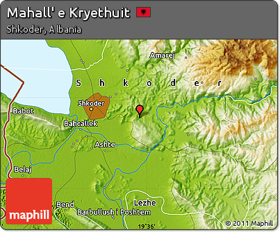 Physical Map of Mahall' E Kryethuit