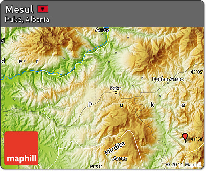 Physical Map of Mesul