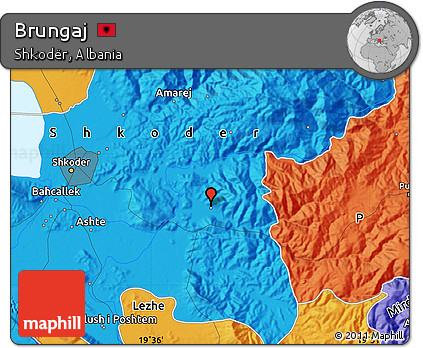 Political Map of Brungaj