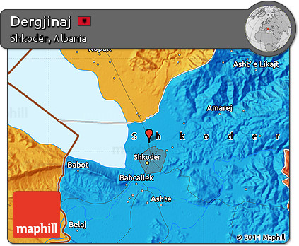 Political Map of Dergjinaj