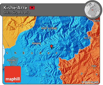 Political Map of Kishë-Arrë