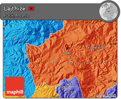 Political Map of Lajthizë