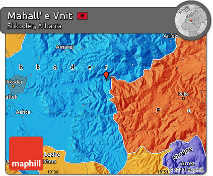 Political Map of Mahall' E Vnit