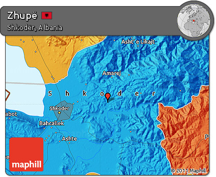 Political Map of Zhupë