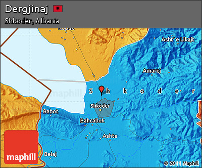 Political Map of Dergjinaj