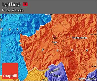 Political Map of Lajthizë