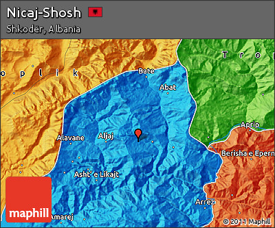 Political Map of Nicaj-Shosh