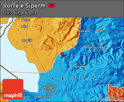 Political Map of Vorfë E Sipërm