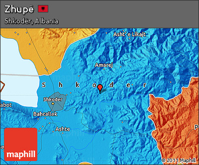 Political Map of Zhupë