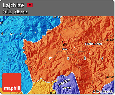Political Map of Lajthizë