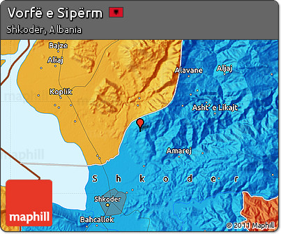 Political Map of Vorfë E Sipërm