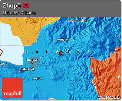 Political Map of Zhupë