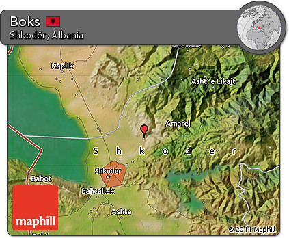 Satellite Map of Boks