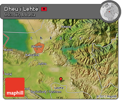 Satellite Map of Dheu I Lehtë