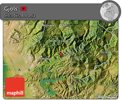 Satellite Map of Gjols