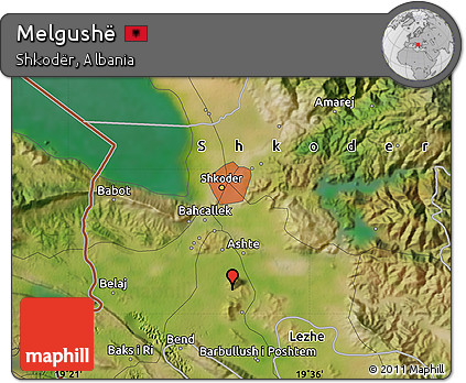 Satellite Map of Melgushë