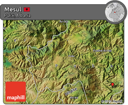 Satellite Map of Mesul