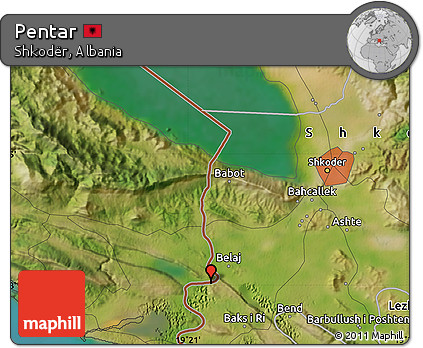 Satellite Map of Pentar