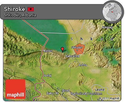 Satellite Map of Shirokë