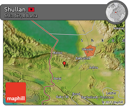 Satellite Map of Shullan