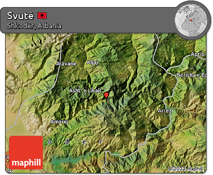 Satellite Map of Svutë