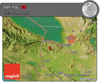 Satellite Map of Velinaj