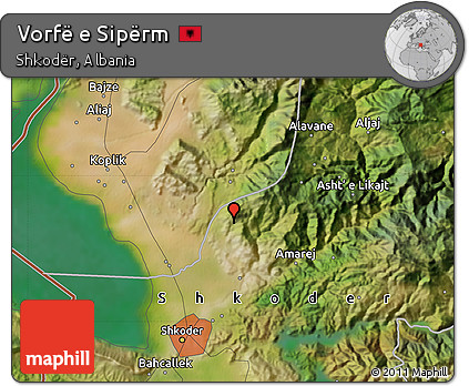 Satellite Map of Vorfë E Sipërm