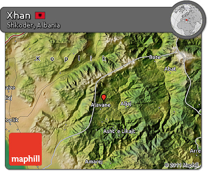 Satellite Map of Xhan