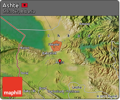 Satellite Map of Ashtë