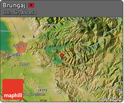 Satellite Map of Brungaj