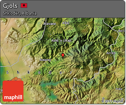 Satellite Map of Gjols