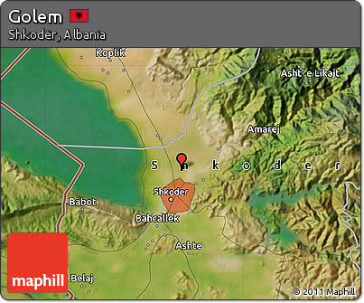 Satellite Map of Golem
