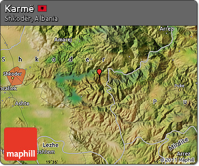 Satellite Map of Karmë
