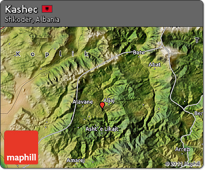 Satellite Map of Kashec