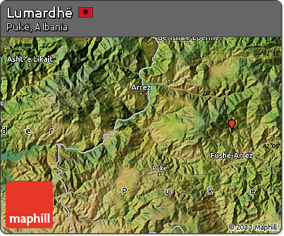Satellite Map of Lumardhë