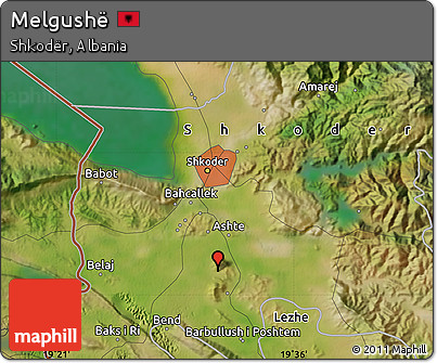 Satellite Map of Melgushë