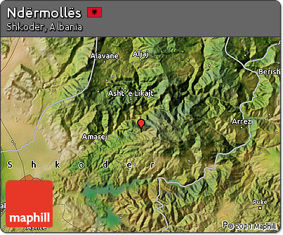 Satellite Map of Ndërmollës