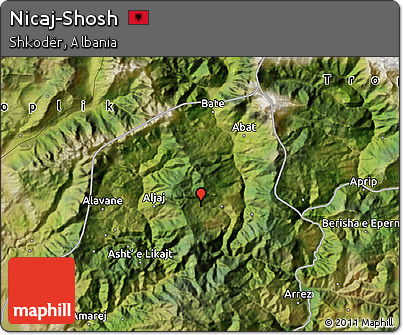 Satellite Map of Nicaj-Shosh