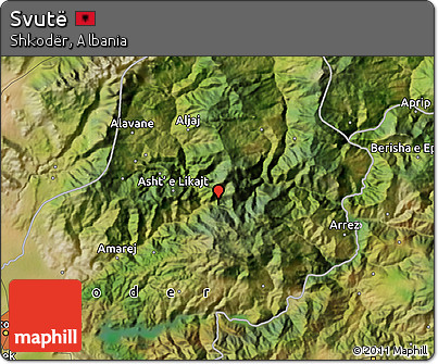 Satellite Map of Svutë