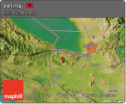 Satellite Map of Velinaj