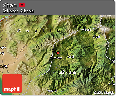 Satellite Map of Xhan