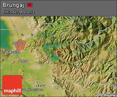 Satellite Map of Brungaj