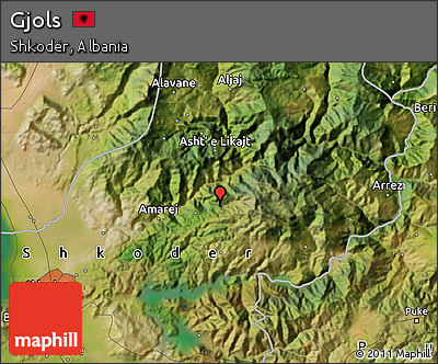 Satellite Map of Gjols