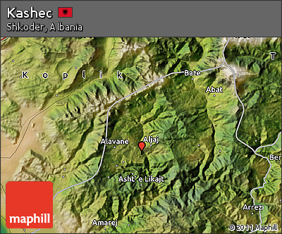 Satellite Map of Kashec