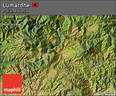 Satellite Map of Lumardhë