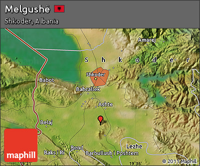 Satellite Map of Melgushë
