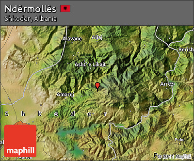 Satellite Map of Ndërmollës